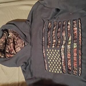 Mossy Oak Men's Hoodie with Camo Hood